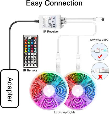 Elevate Your Space with 65.6 FT LED Strip Lights: Color-Changing Magic!