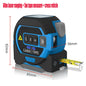 3-in-1 High-Precision Digital Laser Tape Measure with Distance Rangefinder and Infrared Measuring Level