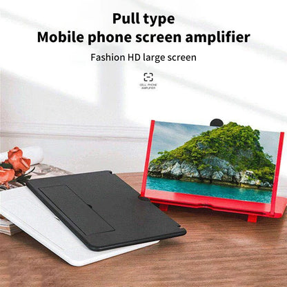 10-Inch HD 3D Screen Magnifier - Foldable Smartphone Amplifier for Movie Watching