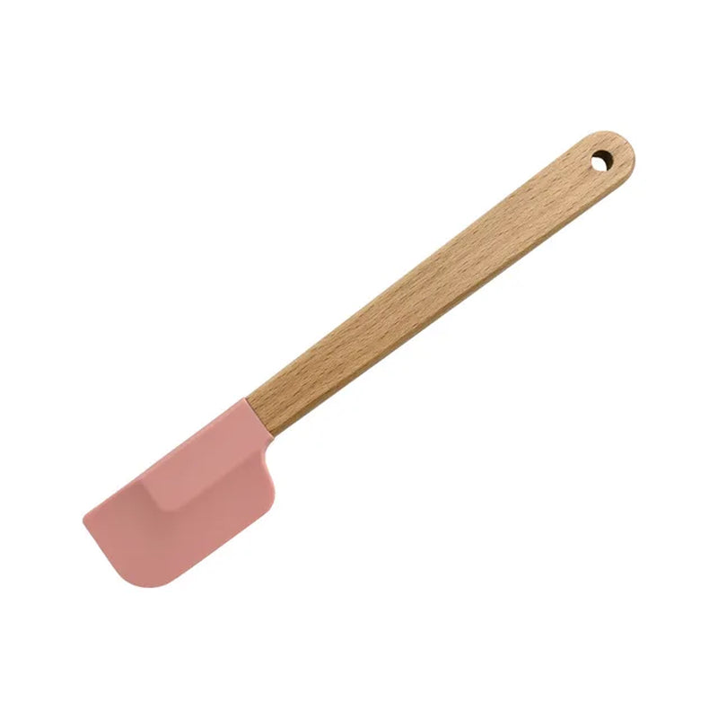  Wood Handle White Silicone Cream Spatula Non-Stick Pastry Blenders